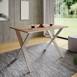 MID.YOU JEDILNA MIZA, srebrne barve, hrast sonoma | Shoptok.si
