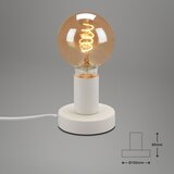 BRILONER 7023-016 - Stona lampa TEEPU 1xE27/10W/230V bela Slike