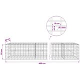  Gabion s žicom debljine 5 mm i mrežom 5x10 cm 450x20x50 cm - 20 cm 50 cm 450 cm | shoptok.hr