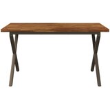  Stol za blagovanje s prirodnim rubom 140 x 80 x 75 cm Prirodna Slike
