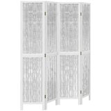 The Living Store Paravan 4-delni bel trden les pavlovnije - Pregrada Za Prostor, (21494199) | Shoptok.si