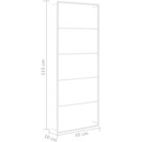  Vješalica za ručnike Bijela 45x10x115 cm Čelik | shoptok.hr