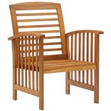 Maison Chic Vrtni stoli - Stol za vrt 2 kosa trden akacijev les JS1337, (21877653) | Shoptok.si