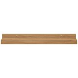  Stenska polica 4 pcs Rjava 40 x 9 x 3 cm Konstruiran les, (5000200517) | Shoptok.si