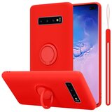 Cadorabo Ohišje, združljiv s Samsungom v tekoči rdeči barvi - zaščitni pokrov, narejen iz fleksibilnega silikona TPU z obročem, (20583260) | Shoptok.si