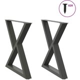 vidaXL Noge za blagovaonski stol 2 kom antracit 80x(72-73,3) cm čelik Cijene