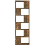 vidaXL Knjižna omara/pregrada dimljeni hrast 60x24x186 cm | Shoptok.si