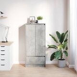 Ormarić s ladicom beton sivi 55,5x34x119,5 cm konstruirano drvo | shoptok.hr