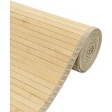 vidaXL Preproga pravokotna svetlo naravna 100x300 cm bambus | Shoptok.si