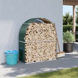 vidaXL Držač za cjepanice zeleni 120 x 45 x 140 cm pocinčani čelik Cijene