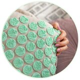 Neo-Sport 190201 prostirka za akupresuru s bodljama, siva i mint boja | shoptok.hr