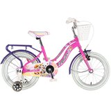 Visitor bicikl kids best friend 16" 9" v-brake kontra 105-125cm (16") roze neon uv sjaj 1160129 | Eponuda.com
