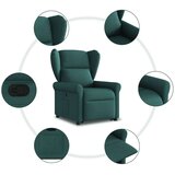  Naslonjač na podizanje od tkanine tamnozeleni | shoptok.hr