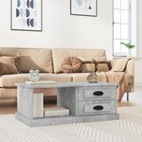 vidaXL Klubska mizica betonsko siva 90x50x35 cm inženirski les | Shoptok.si