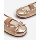 Boto Kids' ballet flats with bow Gold Jellema | Shoptok.si