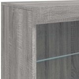  Komoda s LED svjetlima boja sivog hrasta 60 5x37x67 cm | shoptok.hr