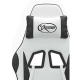  Okretna igraća stolica bijelo-crna od umjetne kože | shoptok.hr