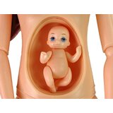  Lutka za igru sa bebama u hodalici i haljinom s točkicama - 30 cm | Shoptok.si