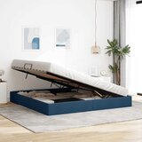  Otomanski krevet s pohranom Plava 200 x 200 cm tkanina | shoptok.hr