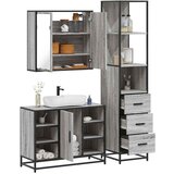Maison Chic Kopalniški sestavi - Kopalniško pohištvo 3 kosi siva sonoma inženirski les, (21787851) | Shoptok.si