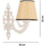 Opviq Zidna lampa Lily Coral, 15x10x13cm, IP20, Bež-bijela | Eponuda.ba