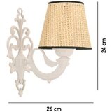 Opviq zidna lampa lily coral natural white