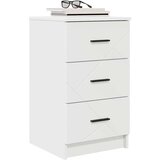 vidaXL Nočna omarica s predalom Bela 38 x 38 x 66 cm Konstruiran les | Shoptok.si
