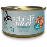 Schesir silver Senior konzerva za mačke - Tuna i skuša 70g Cene