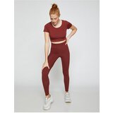 Koton High Waist Yoga Leggings Modal Blend Silky Textured Cene