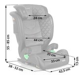  Dječja autosjedalica Nukido Louis, crno-siva, 15–36 kg, ISOFIX | shoptok.hr
