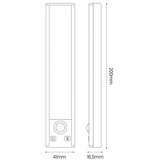  Komplet 2x LED punjivo osvetljenje za nameštaj sa senzorom VIRO LED/1W/800 mAh 20 cm CCT crna | Eponuda.com