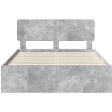  Konstrukcija postelje Beton 140 x 200 cm Masivno borovo les, (5000102873) | Shoptok.si