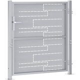  Vrtna vrata Srebrno 85 x 97 cm Nehrđajući čelik | shoptok.hr