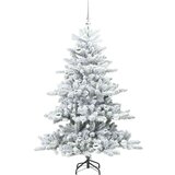 vidaXL Umjetno božićno drvce s nogom with LEDs s stalakom 150cm PVC | shoptok.hr