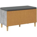  Klupa za hodnik s jastukom Betonsko Siva 80 x 38 x 46 cm | shoptok.hr