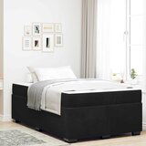 vidaXL Okvir kreveta s madracem Ostalo Crna 120 x 190 cm Baršun | shoptok.hr