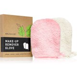 BrushArt Home Salon Make-up remover gloves rukavice za skidanje šminke PINK, CREAM 2 kom | shoptok.hr