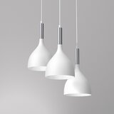  Luster na sajli NOAK 3xE27/15W/230V bela/hrom | Eponuda.com