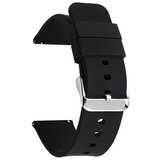 INF Univerzalni silikonski pašček za uro Black 24 mm, (21235514) | Shoptok.si