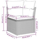  6-dijelni set vrtnih sofa s jastucima bež od poliratana | shoptok.hr