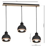  Luster na sajli OVAL 3xE27/60W/230V crna | Eponuda.com