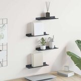  Polica na zidu s policom Zidne 4 pcs Antracit 30 x 9 x 2 5 cm - Antracit 30 x 9 cm 4 | shoptok.hr