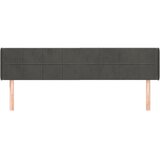  Uzglavlje s ušima tamnosivo 183x16x78/88 cm baršunasto | shoptok.hr