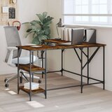 vidaXL Radni stol boja dimljenog hrasta 139x139x75cm konstruirano drvo | shoptok.hr
