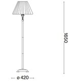 Ideal lux - podna lampa firenze 1xE14/40W/230V zlatna | Eponuda.com