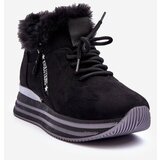 Kesi Platform sports shoes with crispy fur black jamie | shoptok.hr