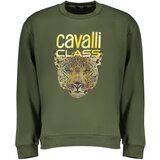 Cavalli Class GREEN MEN&#39;S ZIPLESS SWEATSHIRT | Shoptok.si