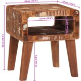 vidaXL Konačni stolovi Šareni 40 x 32 x 46 cm masivno obnovljeno drvo | shoptok.hr