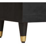  Kreveta s policom Crna 80 x 33 x 75 cm Čvrsto drvo manga | Eponuda.com