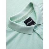 Ombre Cotton pique knit polo shirt - mint | Shoptok.si